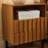 Wooden Stripe 2 Drawer Nightstand-2062894037