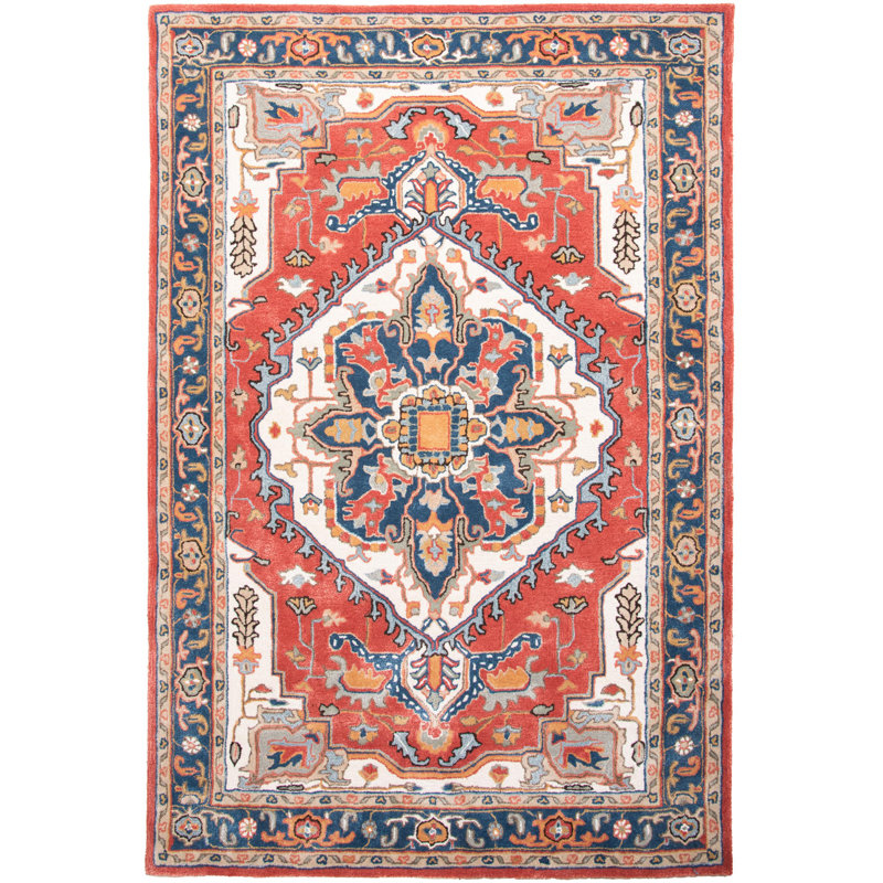 Wool/Tencel Hand Tufted Area Rug, Rectangle 5' x 7'9"