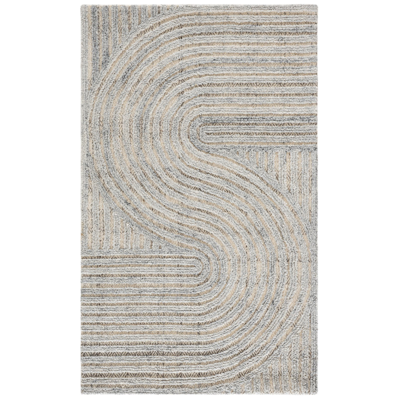 Aydee Hand Tufted Abstract Indoor Rug, Rectangle 3' x 5'