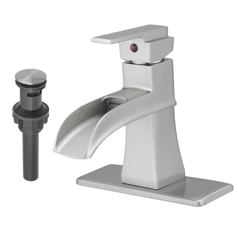 Single-Hole Bathroom Faucet, Brushed Nickel