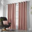 Nalaiyah Velvet Chenille Eyelet Curtains-1315062693-1315062714