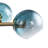 8 - Light Gradient Blue Glass Globe Linear Chandelier-1177399157