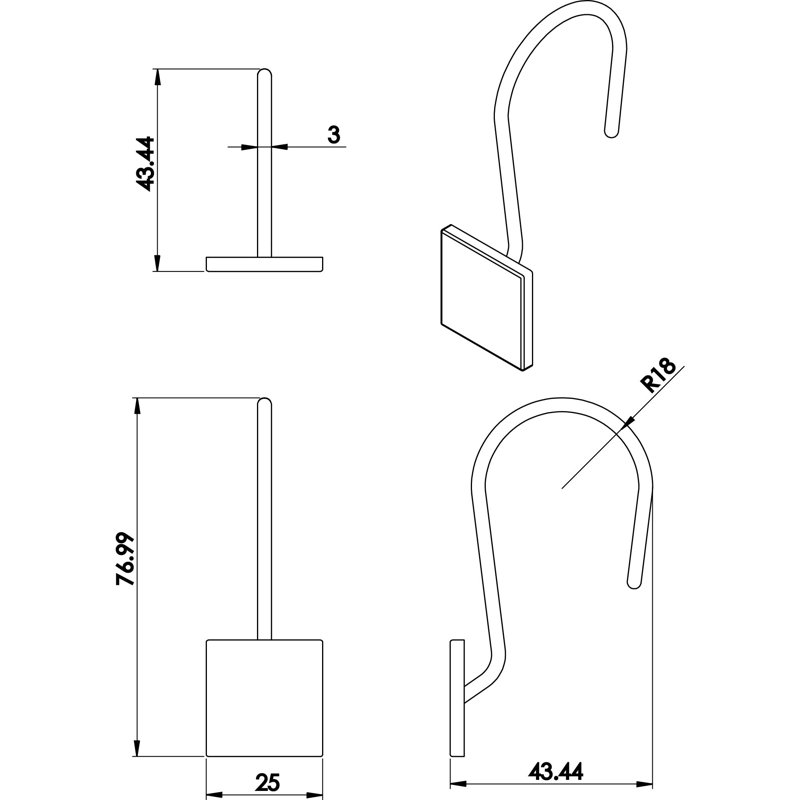 Shower Curtain Hook