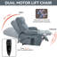 Fauteuil inclinable et chauffant à deux moteurs avec position infinie et jusqu'à 350 LBS