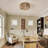 Kadner 2-Light Bulbs Retro Farmhouse Rattan Boho Dimmable Flush Mount Light