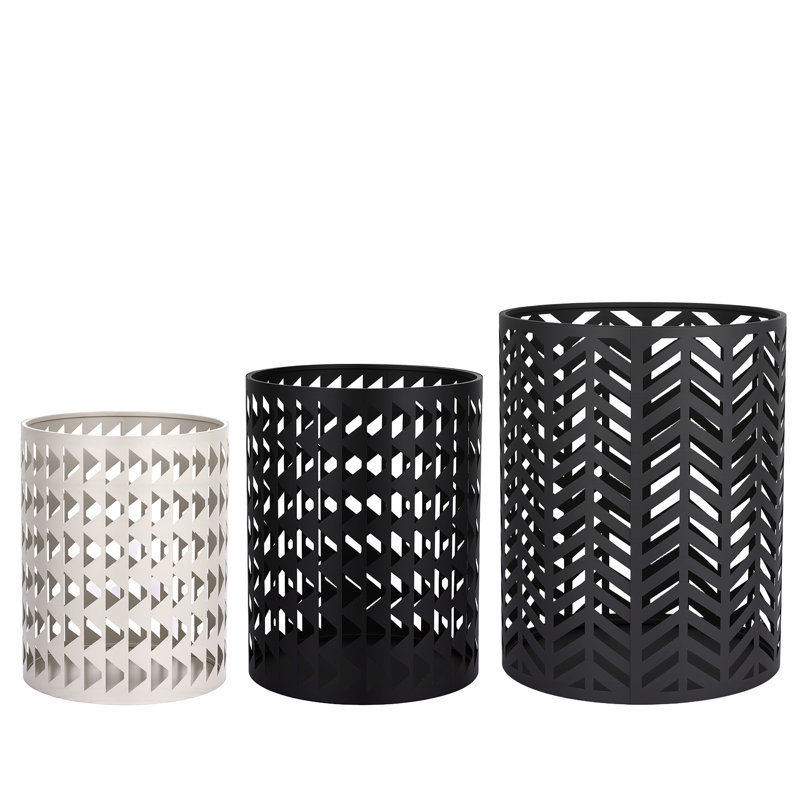 Round End Table Side Table, Nesting Round Metal Coffee End Tables Set of 3 Modern Furniture Nightstands Decor Side Tables Plant Stand