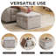 Repose-pieds cubique avec rangement, repose-pieds multifonctionnel, beige-510085688-510085691