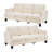 84'' Linen Upholstered 3-Seater Sofa Set of 2-230016800