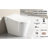 Intelligent Bidet Toilet With Auto Open Seat, Siphonic Jet For Waste Removal, Warm Air Drying And Led Display, White Ceramic Smart Integrated Bidet, Hands - Open/Close Function, Flushing, Water-128882770
