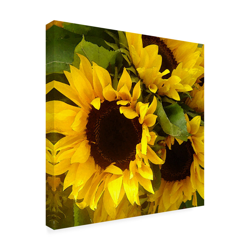 Décoration murale Amy Vangsgard «Tournesols», L 14 po x H 14 po
