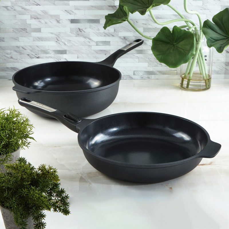 Batterie de cuisine en céramique antiadhésive 2 pièces BergHOFF Leo Phantom, recyclée
