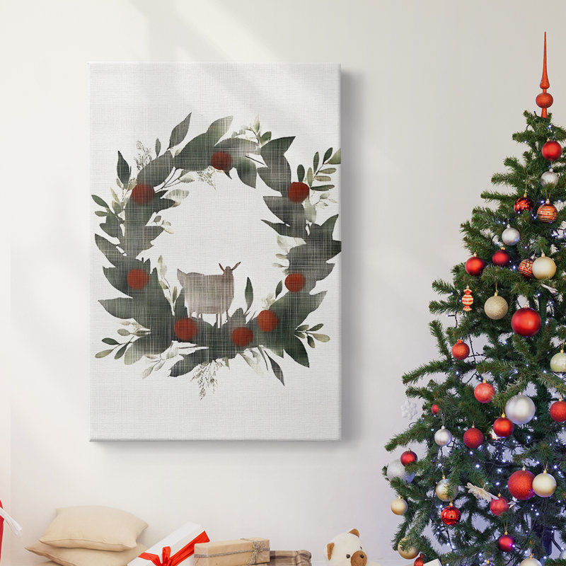 Art des Fêtes de Noël - Toile tendue avec châssis CCLIX, H 18 po x l 12 po
