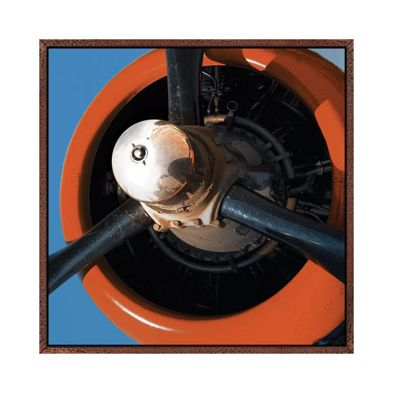 Aeronautical III 1 Piece Wall Art on Canvas, 66.04 cm H x 66.04 cm W, Classic Wood Floated Frame