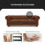 Canapé Chesterfield en cuir 88,5 po Navas-1374832008