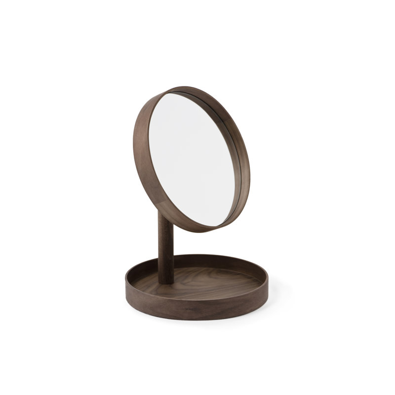 Caudillo Flat Floor Mirror, Walnut
