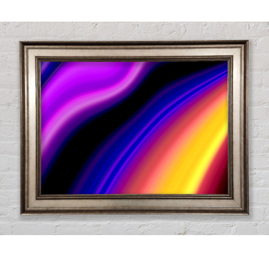 Gerahmtes Wandbild Rainbow Smears