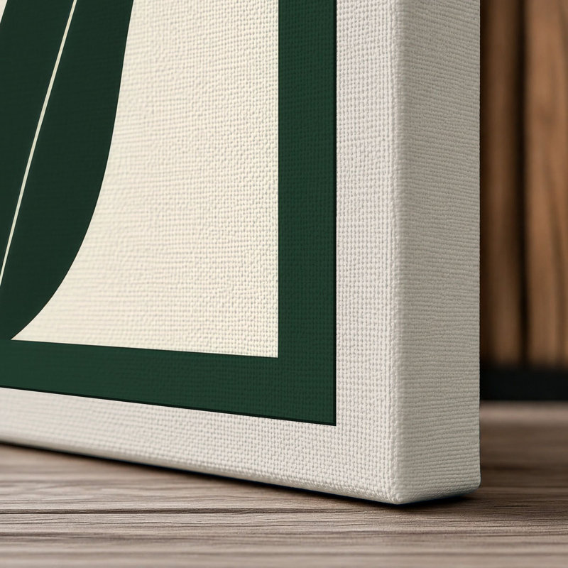 Bloom Mid-Century - Wrapped Canvas, 24x16 - 61.0 x 40.6 cm, Cream Border
