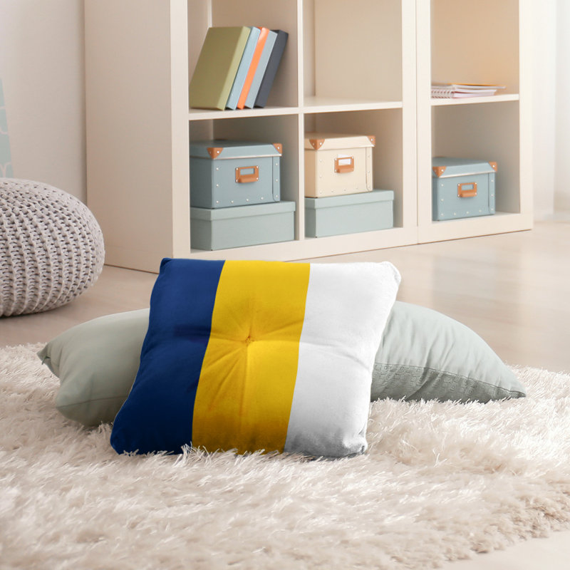  Coussin de sol touffeté, 30 po x 30 po, Doré