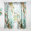 Abstract Semi-Sheer Thermal Rod Pocket Single Curtain Panel-70404892