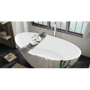 Badeloft Birch Wood Bathtub Caddy Tray BWA-01