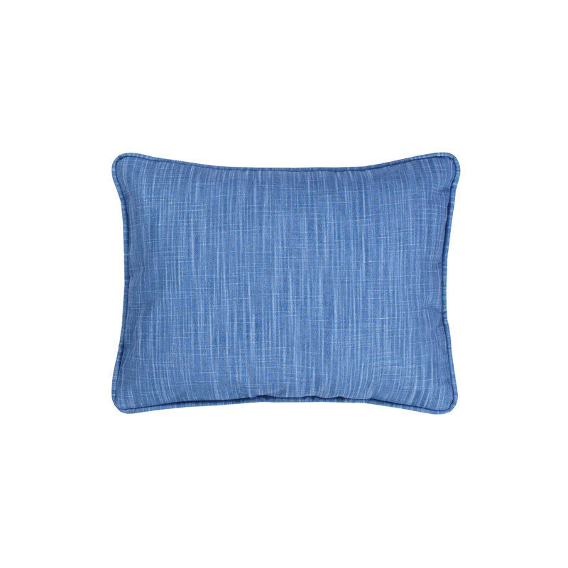 Coussin Layton Cabana - Chambray, Bleu, Rectangle H 16 po x l 20 po