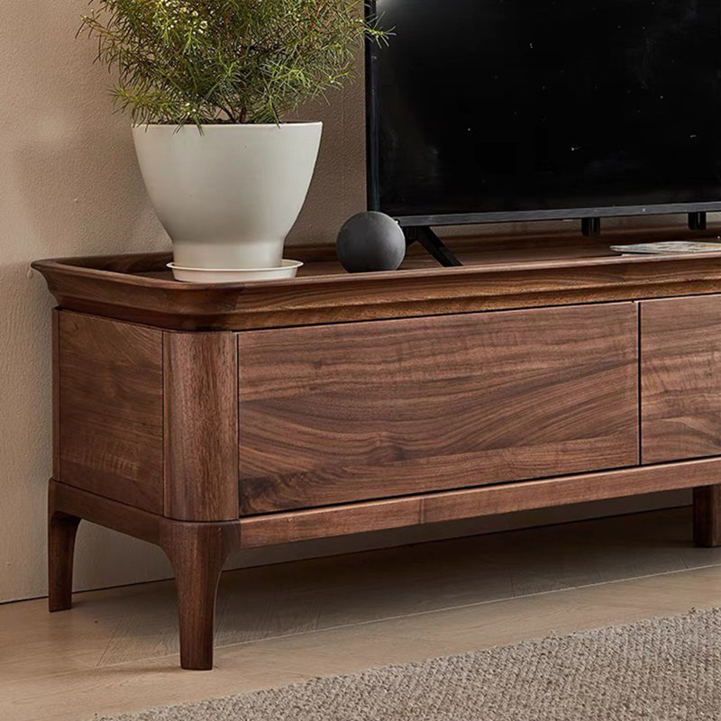 All solid wood simple modern TV cabinet