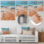 «Beach Footprints In The» - Décoration murale en métal nautique et plage-866022003