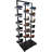 Commercial Shoe Rack Display Stand With 12 Tiers, Sturdy Metal And Wood Construction, Non-Slip Base For Retail Stores And Home Use