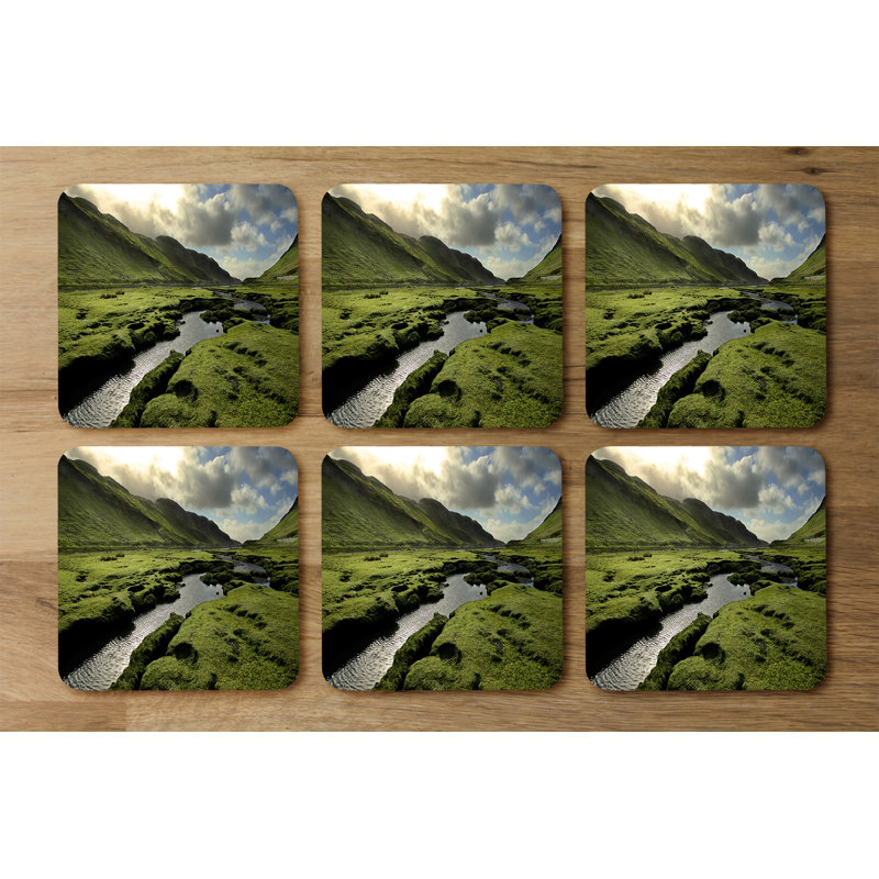 Draylin Square 6 Piece Coaster Set