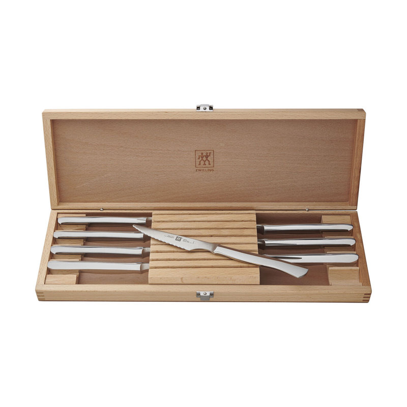 Zwilling 8-piece Stainless Steel Steak Knife Set w/Presentation Case