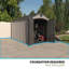 Lifetime 8 Ft. x 12.5 Ft. High-Density Polyethylene (Plastic) Outdoor Storage Shed with Steel-Reinforced Construction