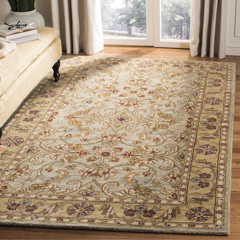Tapis oriental en laine touffeté à la main Tosca, Rectangle 9 pi 6 po x 13 pi 6 po