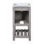 Ensemble de meuble-lavabo de salle de bain 16 po pour les petits espaces, meuble-lavabo avec lavabo rectangulaire en céramique, meuble-lavabo avec 1 porte et 1 tablette ouverte