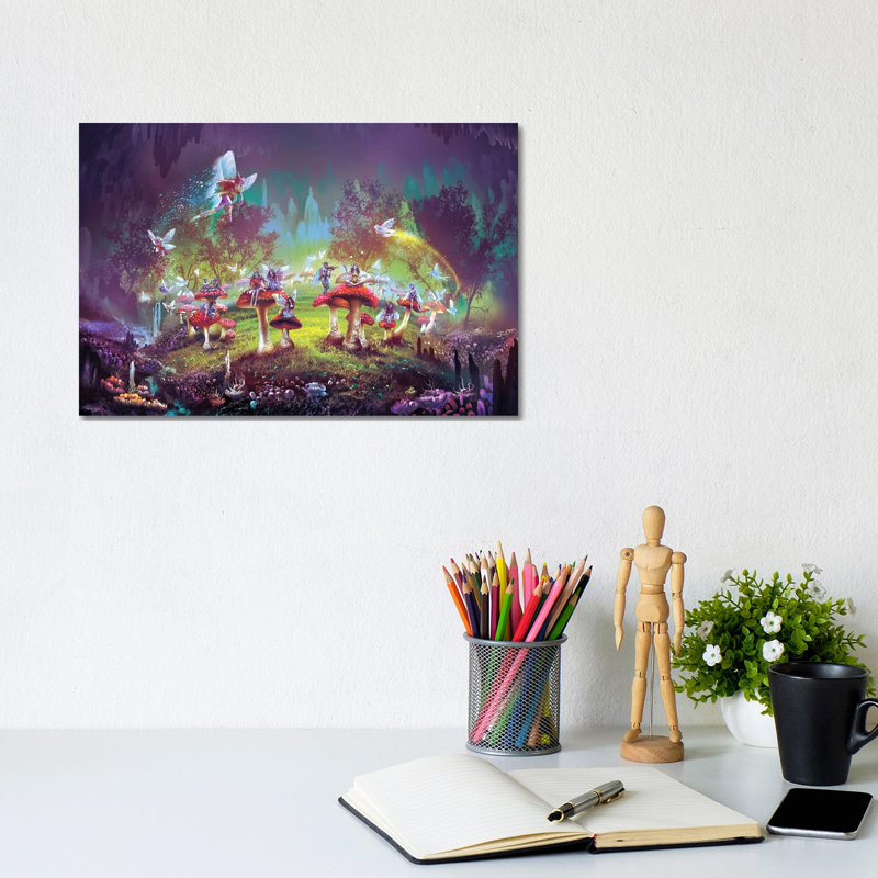 Dimlight Forest Sorcerer's Ring by Ferdinand Ladera - Wrapped Canvas Print, 20.32cm H x 30.48cm W x 1.905cm D
