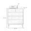 Modern Burlywood Solid Wood Accent Cabinet