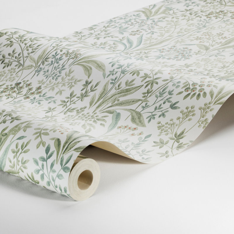 Boråstapeter Nocturne Wallpaper, Gray/Light Green