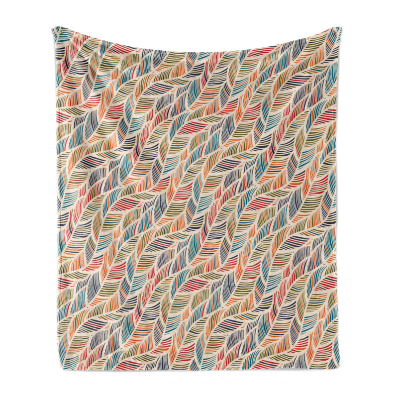 Hand Woven Throw Blanket, 70" W x 90" L
