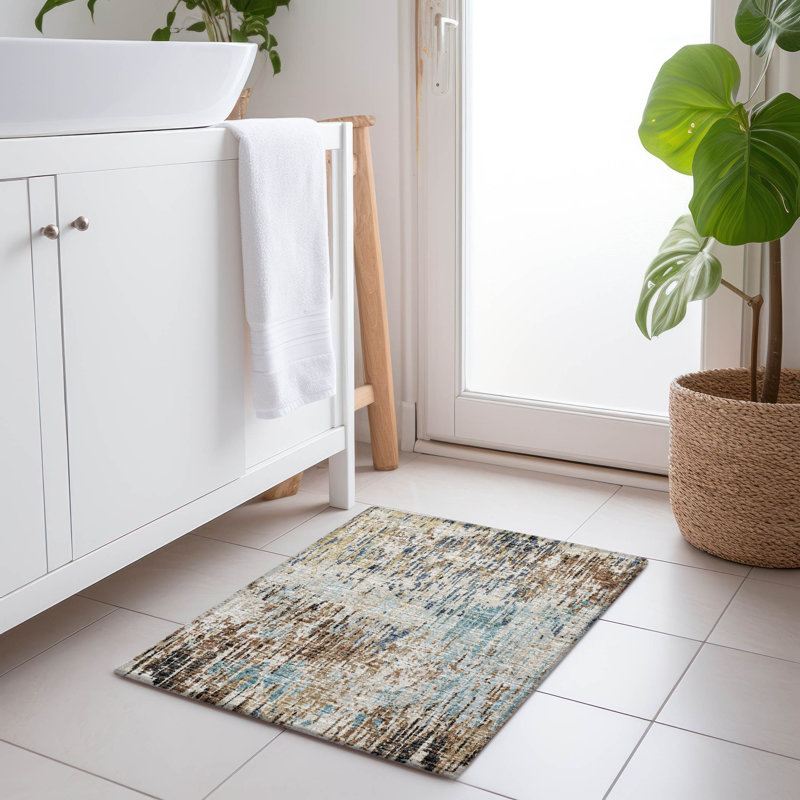 Premium Machine Washable Driessen AMF66 Moody Rug, Rectangle 1'8" x 2'6"