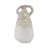 Vase Pottery Terracotta Handcrafted Look 18 Inch Ivory Tan for Home Office Bedroom Living Room.