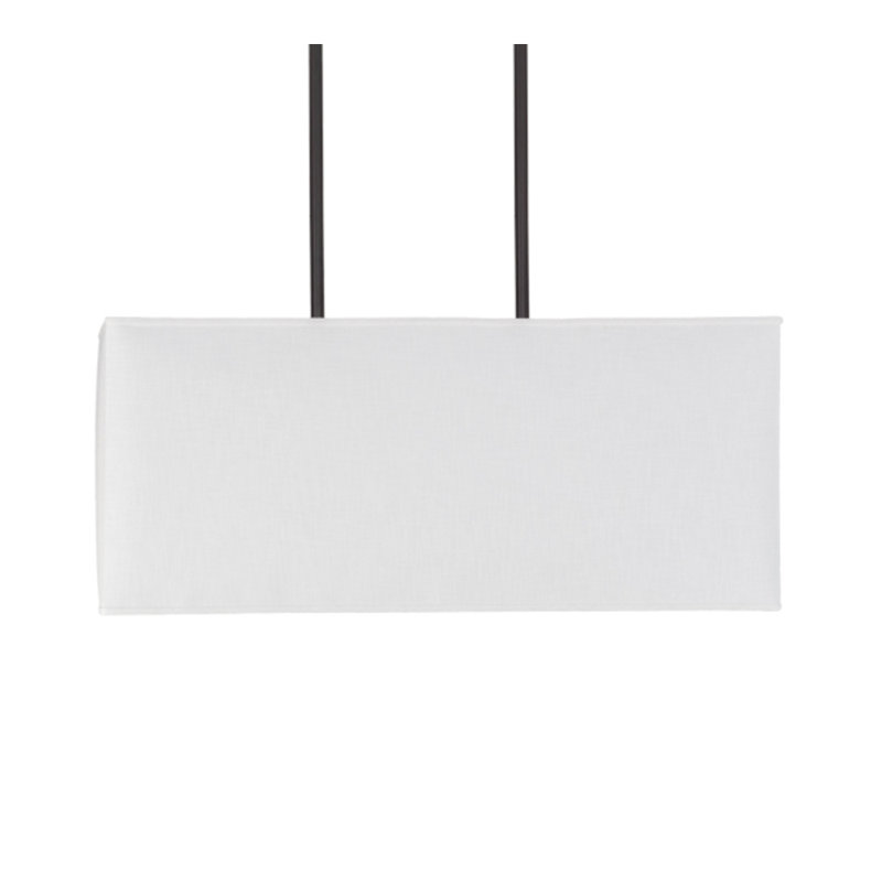Luminaire suspendu rectangulaire unique à 4 lumières Quadrato