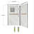Bella CORE Arctic Mist 2 Wall Tub and Shower Surround with Katrina Design Strip up to 48Dx48Wx102H