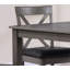 Table bistro Lakewood Gray + 4 tabourets