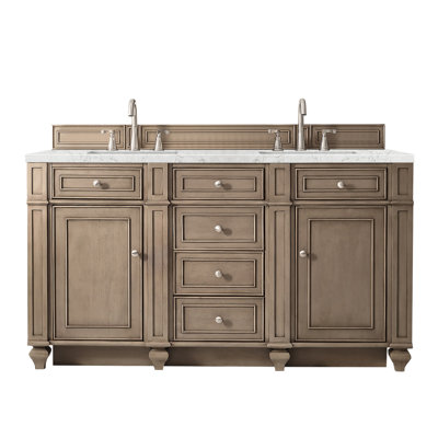 Bristol 60" Double Vanity W/FreePower Wireless Charger