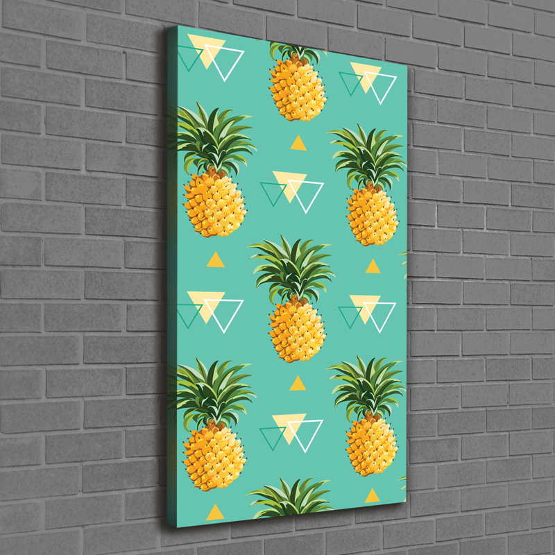 Bostwick Pineapples - Wrapped Canvas Print