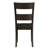 Distressed Walnut Back Side Chairs ( Of 2) - Rectangular Transitional For Basic Dining Needs, Solid , Rustic Warm Finish, Sleek Tapered Legs (2) With Usual Dining, Rectangular,