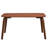Stylish Casson Dining Table With Walnut Finish, Fixed Tabletop And Bent Wood Legs For A Modern And Inviting Dining Space