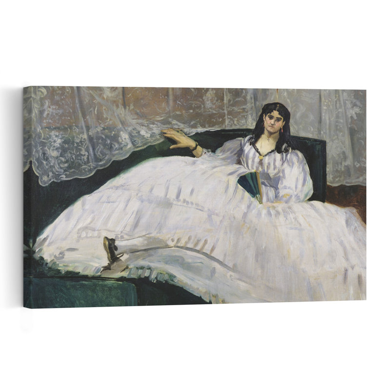 Portrait de Jeanne Duval, 1862, estampe d'art mural contemporain abstraite impressionniste, H 16 po x l 24 po