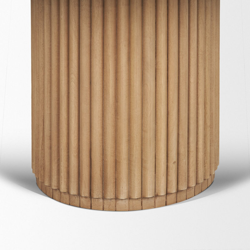 Table de salle à manger 60 po, 30"H x 60"L x 60"W, Beige/Natural
