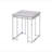 Square End Table with Metal Sled Base