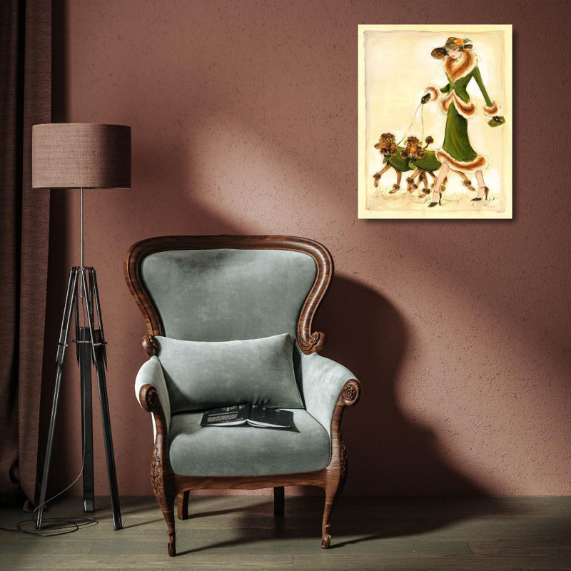 Prancing Poodles, 18" H x 14" W